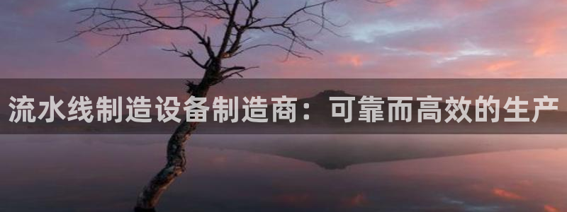 彩神v8官网版：流水线制造设备制造商：可靠而高效的生产