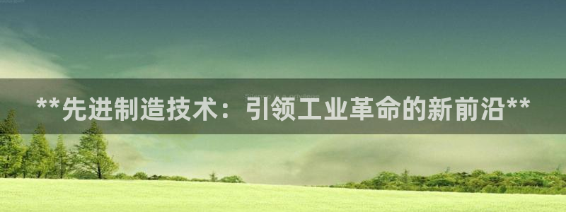 新版彩神v8登录不了：**先进制造技术：引领工业革命的新前沿