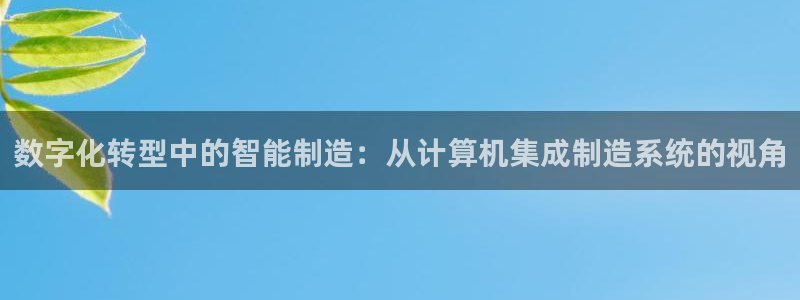 彩神官方网站登录是多少：数字化转型中的智能制造：从计算机集成制造系统的视角